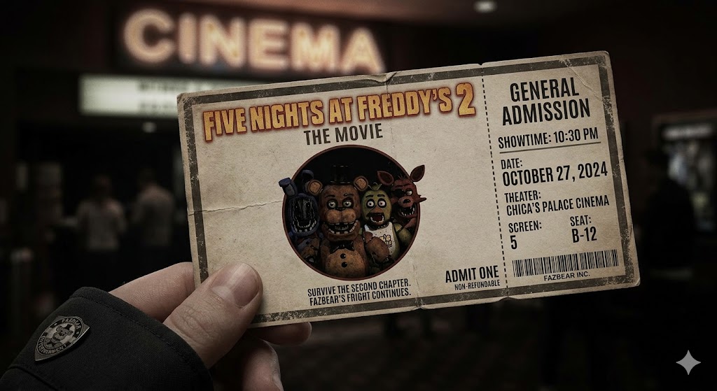 FNAF 2 Movie Tickets