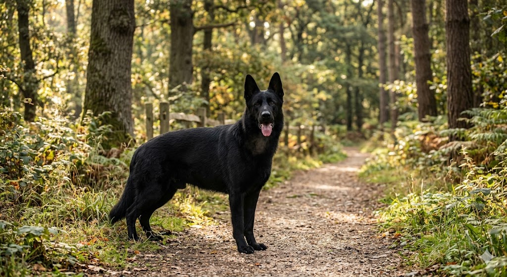 Black Colored German Shepherd