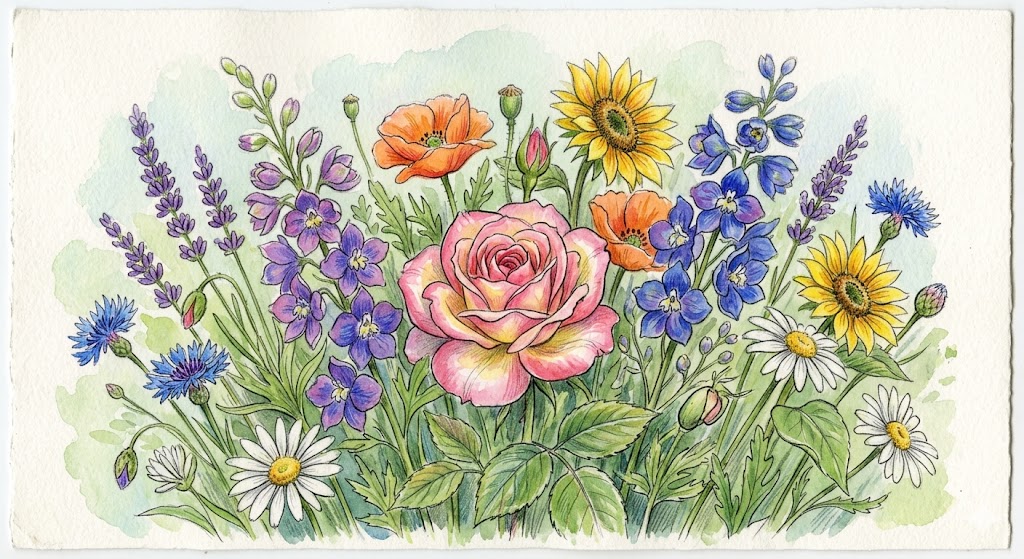 Flower Drawing