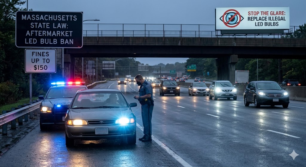 Massachusetts LED Headlights Ban