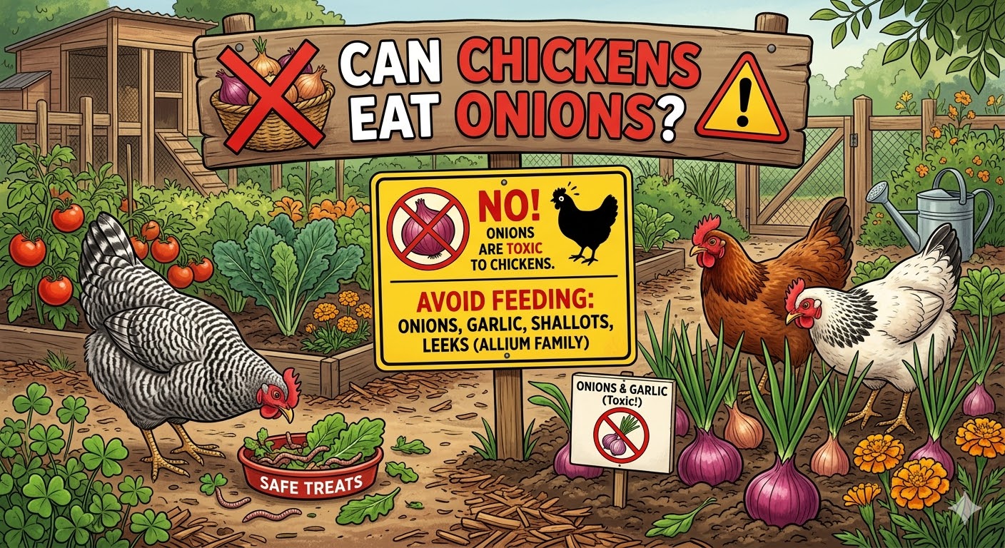 Can Chickens Eat Onions